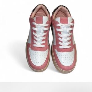 Stylish Pink and White Women's Athletic Shoes